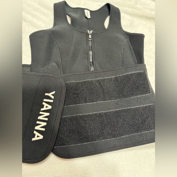 YIANNA Sweat Sauna Vest Zipper Body Shaper - Picture 5 of 11